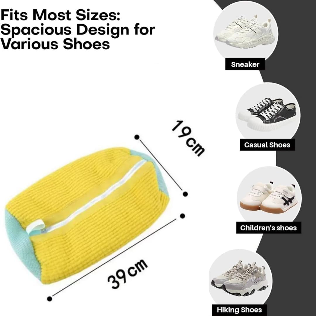 Laundry Shoe Bag | Shoe Washing Machine Bag | Reusable Laundry Shoe Bag for Washer And Dryer For All Shoe Types And Sizes (2)