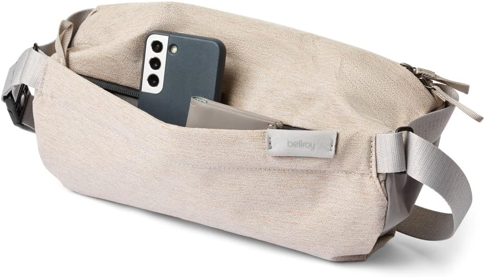 Bellroy Sling Bag (Unisex Compact Crossbody Bag, Multiple Compartments, Water-resistant Materials, Holds Phone, Camera & Water Bottle) - Saltbush