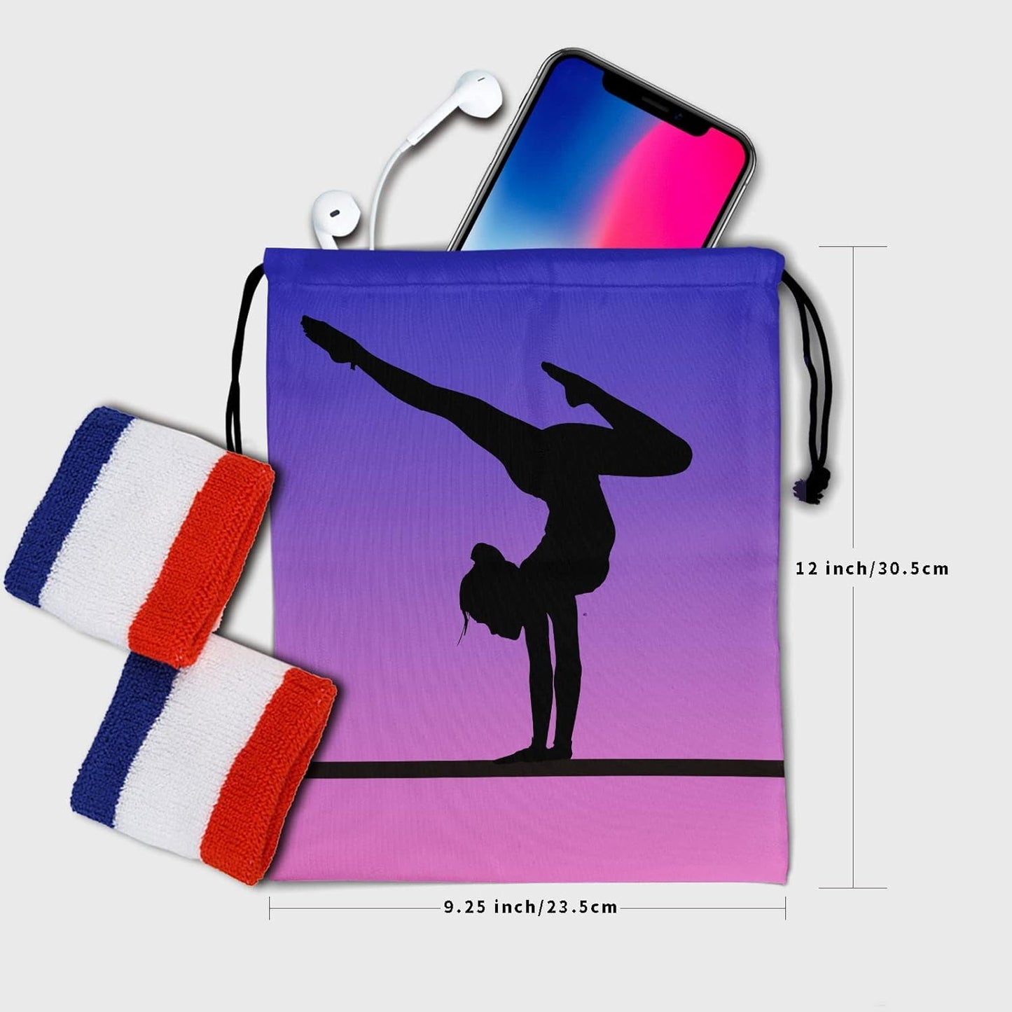 Nerxy Pet Gymnastics Grip Bag Dog Cat Drawstring Grip Bags Puppy Shoe Bag Gym Storage Pouch