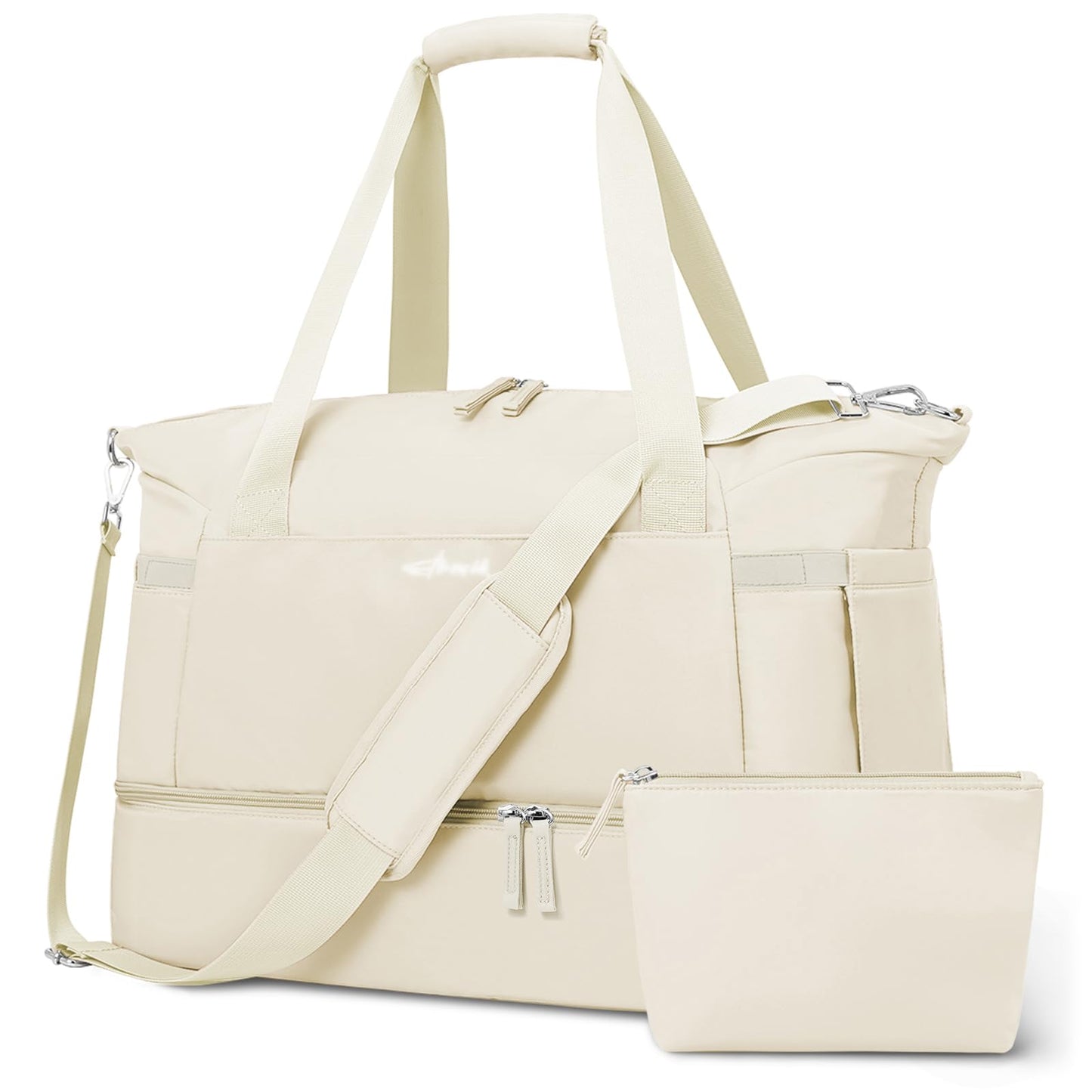 Gym Bag for Women, Personal Item Travel Bag with Shoes Compartment for Trip