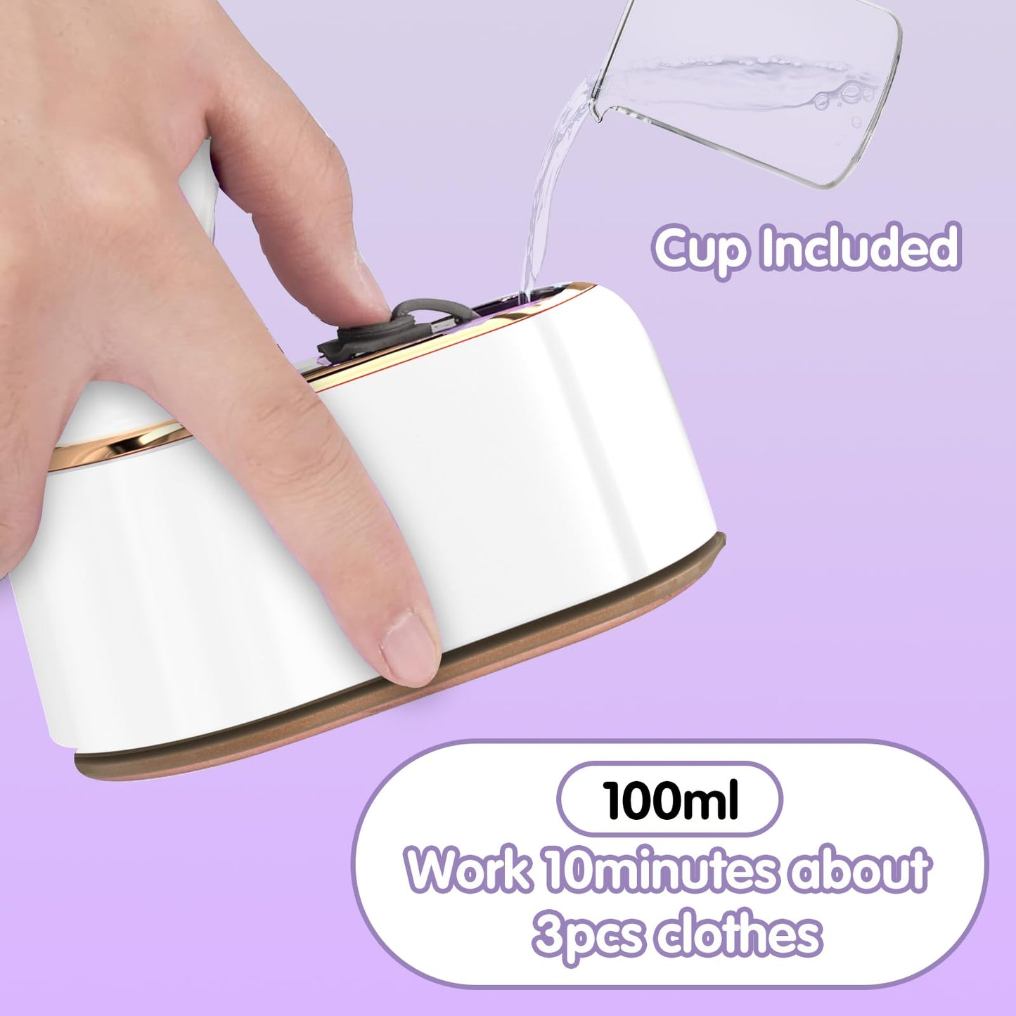 Travel Steamer Iron for Clothes Mini - Portable Ironing Machine Travel Small Size Portable Steamer