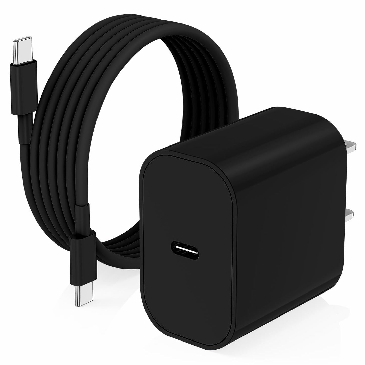 iPhone 17 16 15 Charger/10ft Type C to C Charging Cable Cord Long, USB C Fast Charging Block Plug for Apple iPhone 17 Pro Max/17 Air/16 Pro/15 Plus/AirPods/iPad/mini Plug Cube Birck Box Power Adapter
