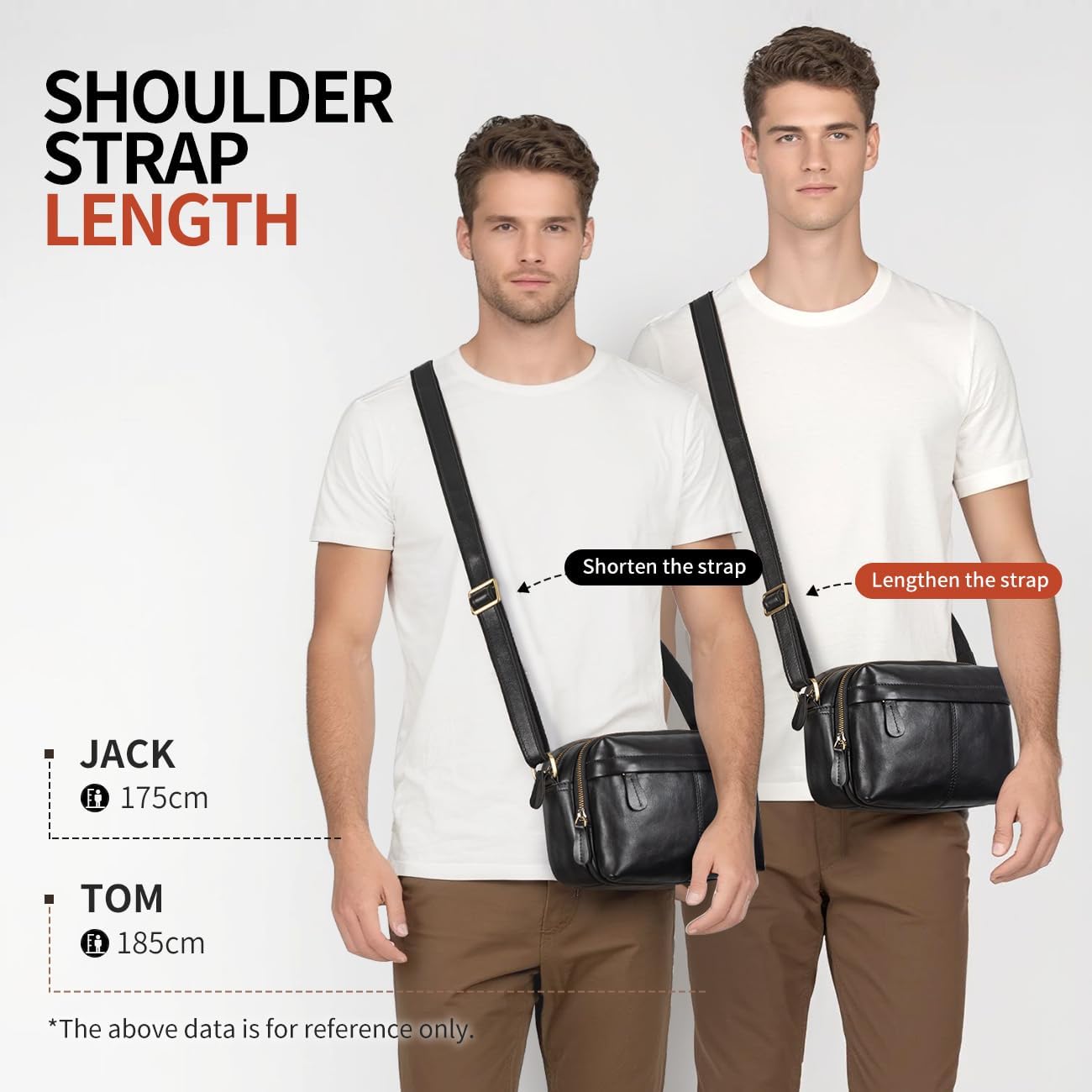 Augus Men's Leather Messenger Bag Shoulder Crossbody Backpack Bags Purse for Women Vintage