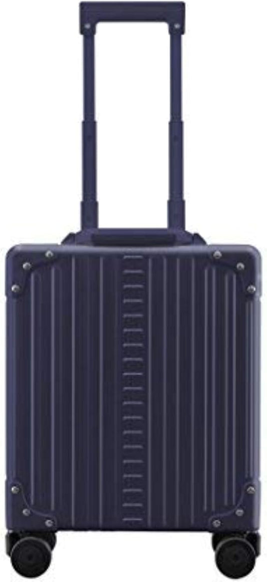 Aleon 16” Aluminum Vertical Underseat Carry-On Luggage - Luxury Business Briefcase with Wheels - Hardshell Suitcase for Airplane Travel (Sapphire)