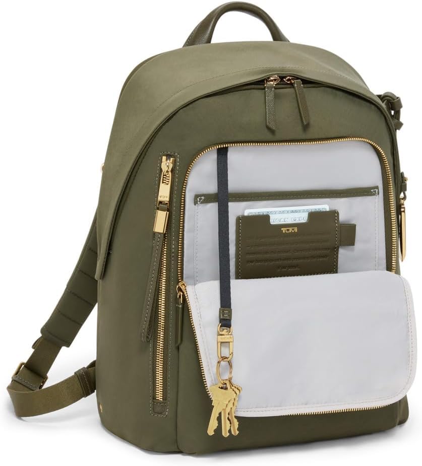 Tumi Womens Halsey Backpack Olive One Size