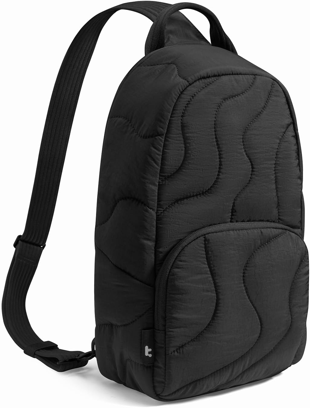 tomtoc 10L Puffy Sling Bag Backpack for Women Trendy, Quilted Padded Crossbody Bag for 11-inch iPad, iPad Air M3/M2, iPad Pro M5 2025/M4, Nintendo Switch 2, Lightweight Puffer Travel Chest Bag Daypack