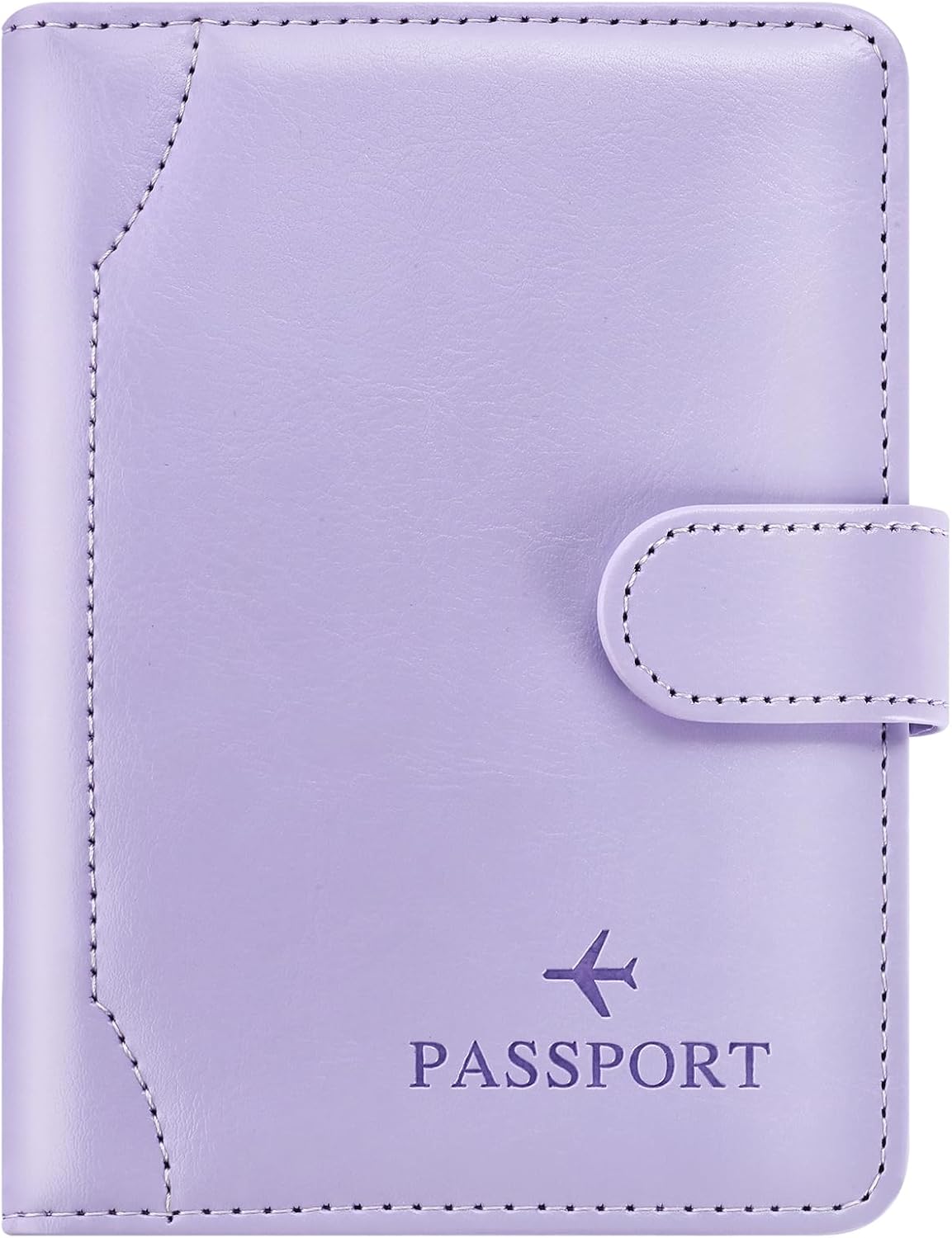 Herain Light Purple Passport Holder for Travel Cruise Essentials, Passport Wallet Cover Case Women Men Family, RFID Passports Book Holders Travel Gifts Accessories Vacation Must Haves