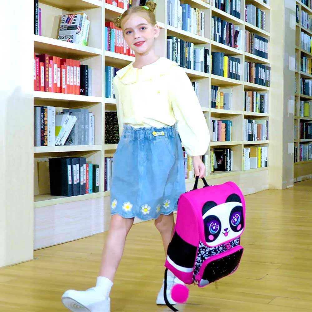 KLFVB 3PCS Backpack for Girls and Boys, 15" Unicorn Dinosaur Bookbag with Lunch Box, Kids Preschool School bag