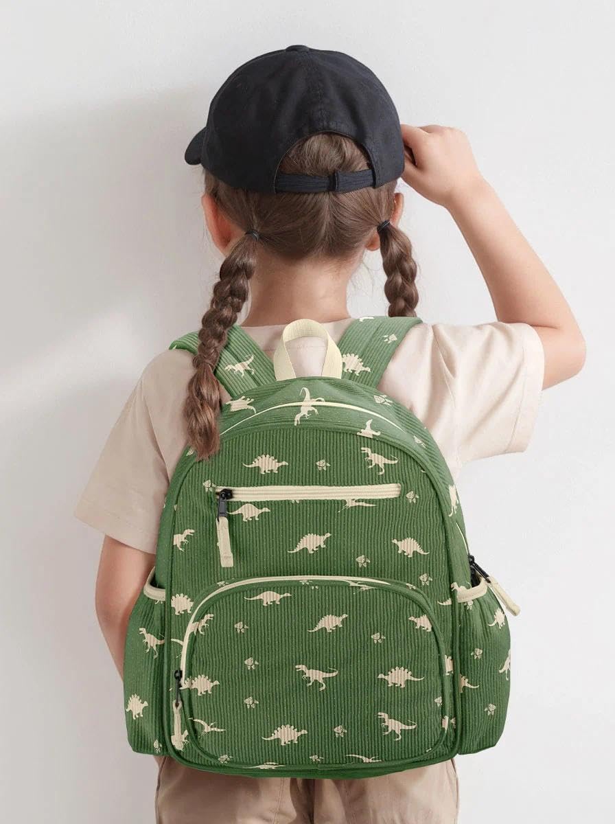 Corduroy Toddler Backpack for Boys 2-5, Cute Kids Backpacks Boys - Preschool Kindergarten Backpack