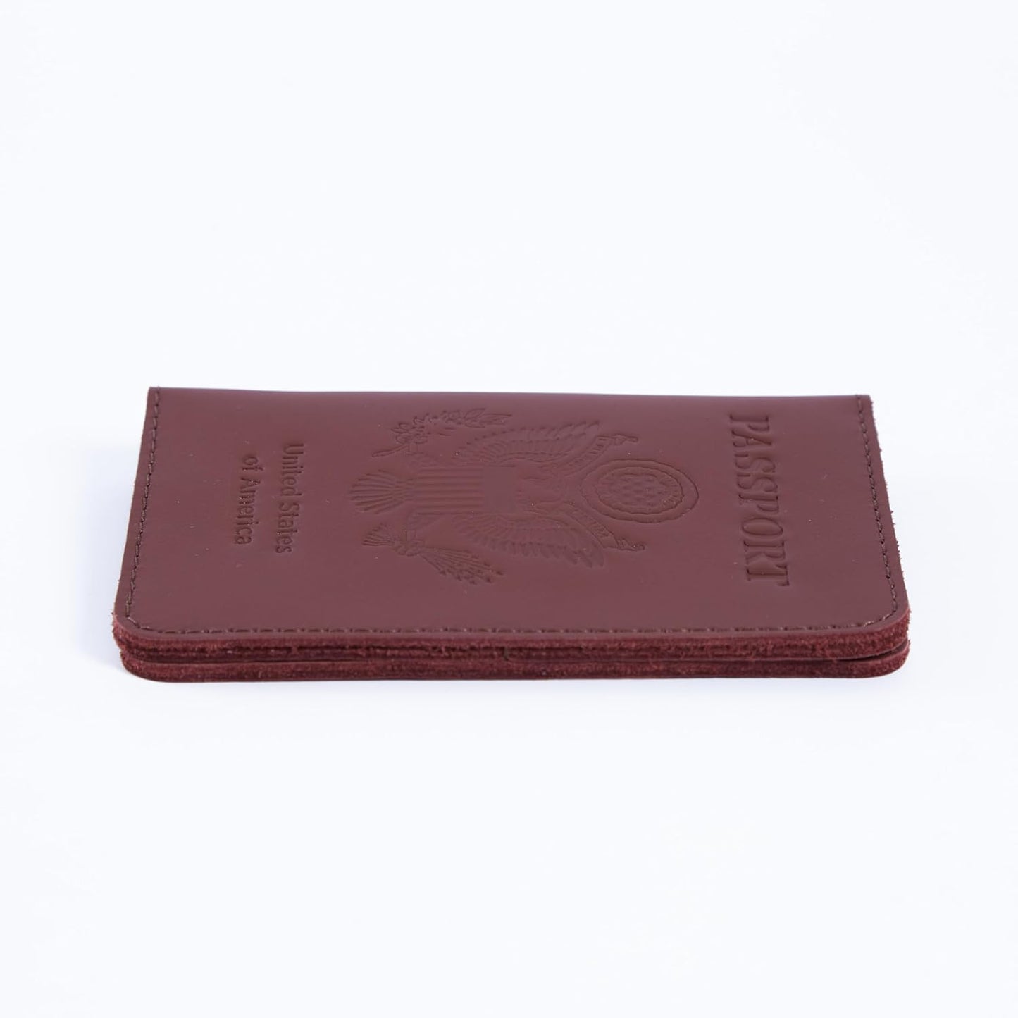 INCARNE US Passport Cover Clear - Travel Passport Wallet - Leather Passport Holder for Women Men Family with Card Slots & Note Compartmen - Sleeve Protector - Genuine Leather - Classic Brown