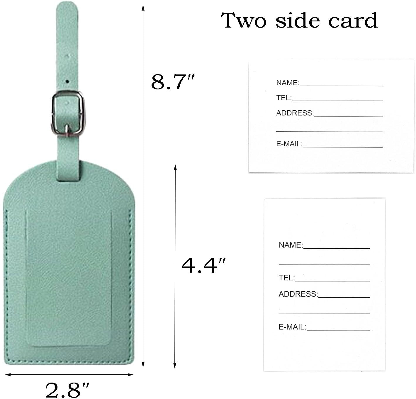 Luggage Tags Personalized PU Leather Name Trave Tags for Suitcase Baggage Handbag Backpacks Bags