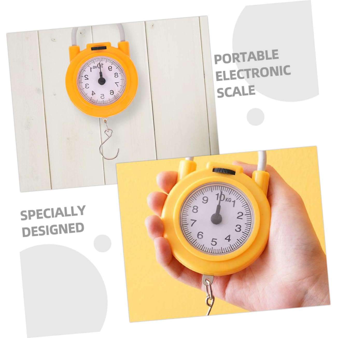 NOLITOY 2pcs Accurate Travel Weight Scale Luggage Scale Digital Hanging Hook for Home Travel and Shipping