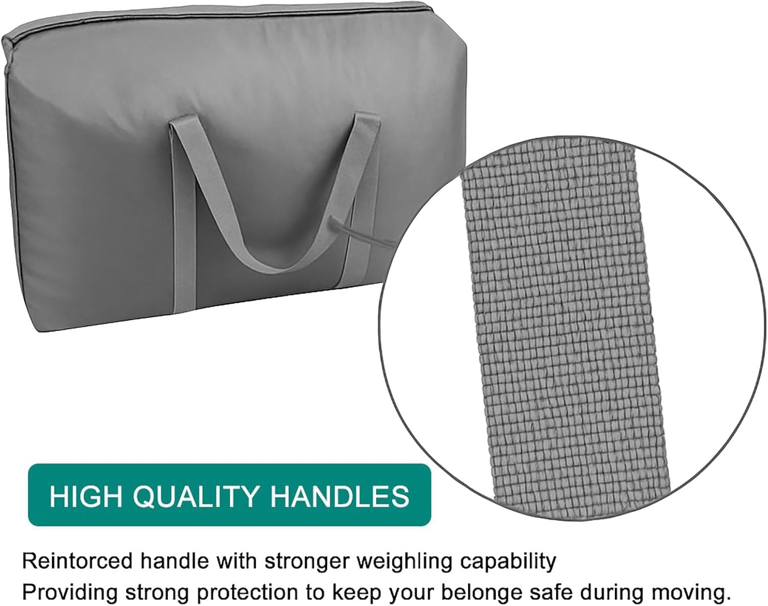 100L Extra Large Storage Bags, Big Moving Bags with Strong Zippers & Carrying Handles, Packing Bags