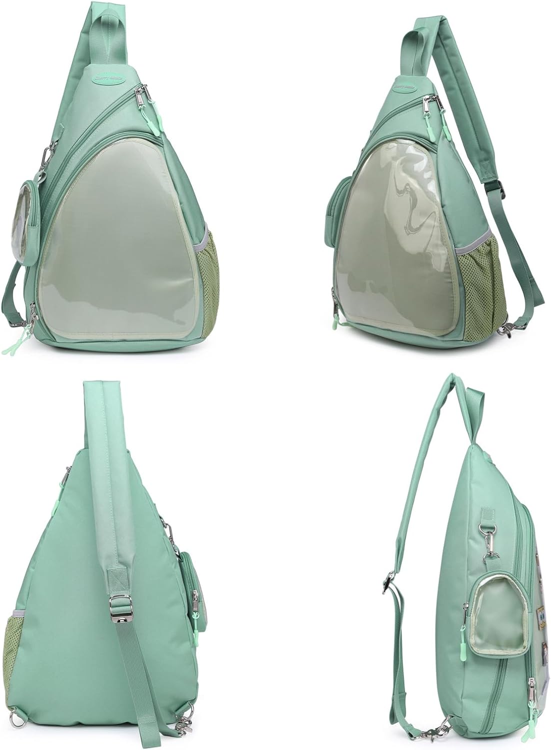 Oxford Ita Bag Kawaii Pin Display Chest Pack Single Shoulder Bag Sport Backpack Hiking Daypack