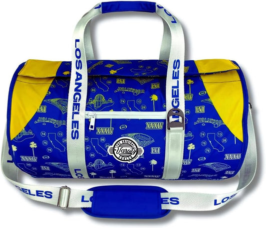 Varsity Cooler Los Angeles Travel Party Duffel & Cooler – 30 Can Leakproof Insulated Tote Bag, Waterproof Soft compartment for Tailgating, Golf, Beach, Carry-On Luggage, Outdoor Sports