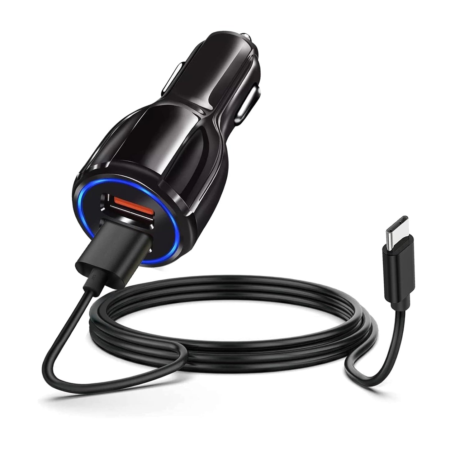 Fast Android Car Charger USB C Charging Cable Cord for T-Mobile REVVL 7 PRO REVVL 6 PRO 5G/REVVL V+ 4 2 Plus 4 Plus, Cat S62 Pro S62 S61 S52, Alcatel TCL 4X 5g TCL Flip Pro,Sonim XP3 XP8 Phone & More