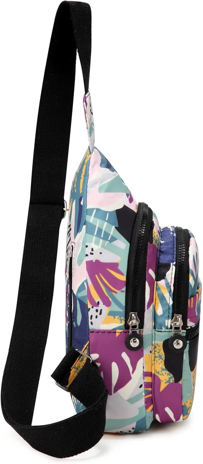 EVANCARY Small Sling Bag for Women Men, Sling Backpack Chest Daypack Crossbody Bag for Travel