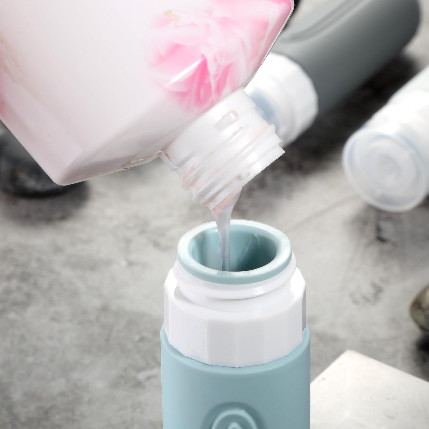 Mrsdry Travel Bottles for Toiletries, Tsa Approved 3oz Travel Size Containers BPA Free Leak Proof