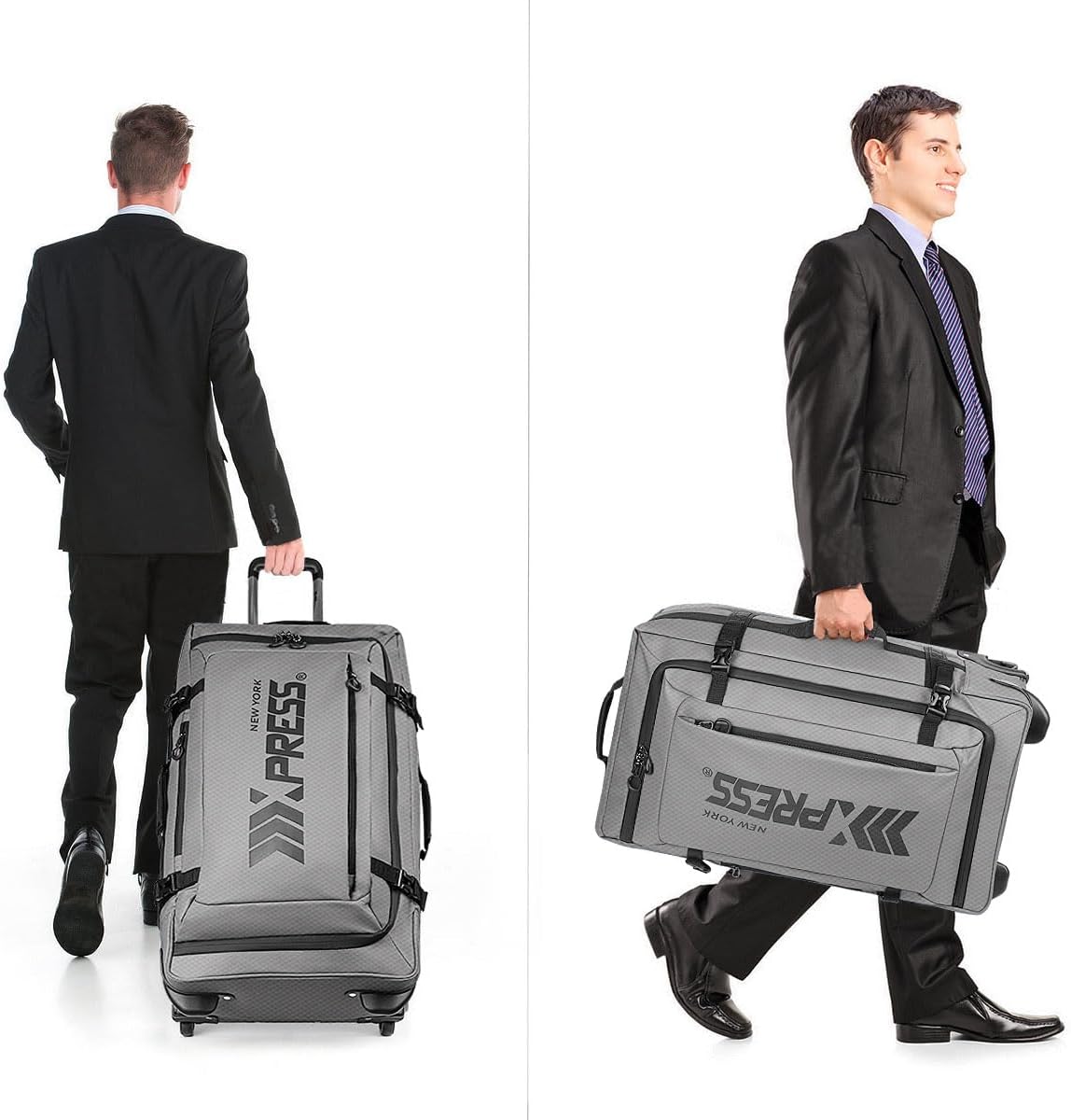 20'' Rolling Duffle Bag w/Wheels,Rolling Duffle Bag w/Handle,Carry on Luggage Travel Duffle Bags