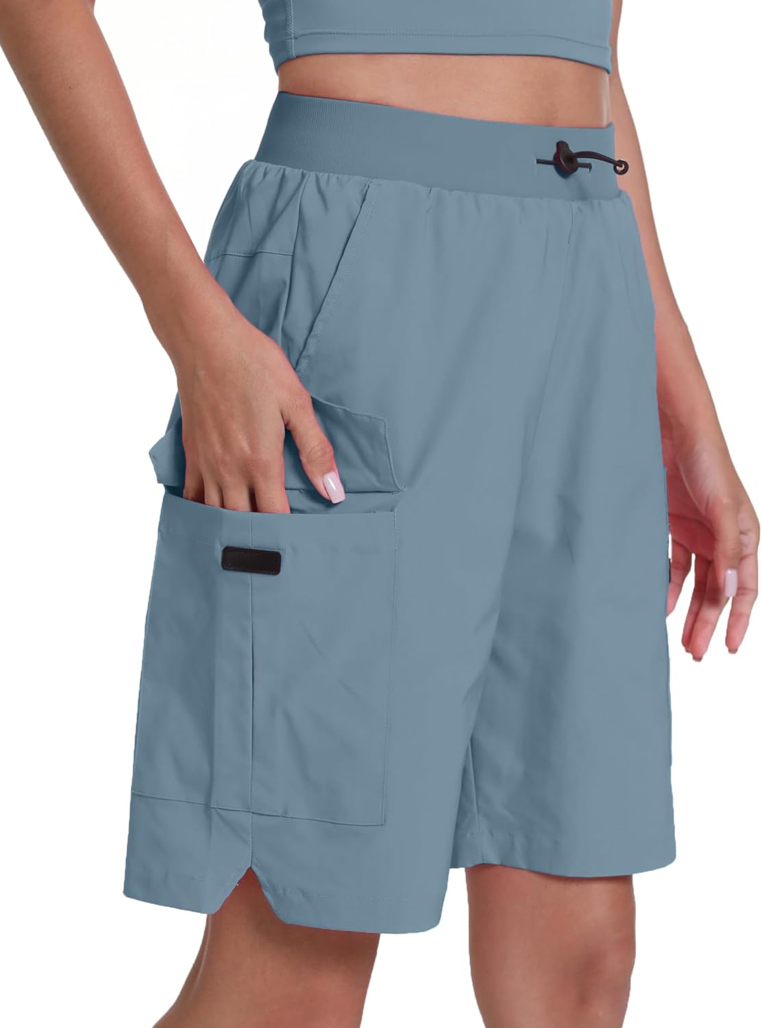 Women's Hiking Cargo Shorts Quick Dry Lightweight Shorts for Travel Athletic