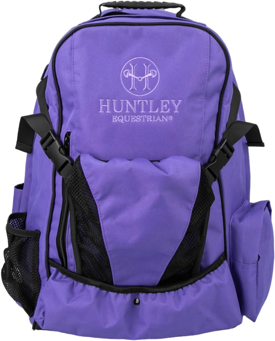 Huntley Equestrian Deluxe Heavy Duty Nylon Exterior Storage Fabric Backpack Adjustable Shoulder Straps