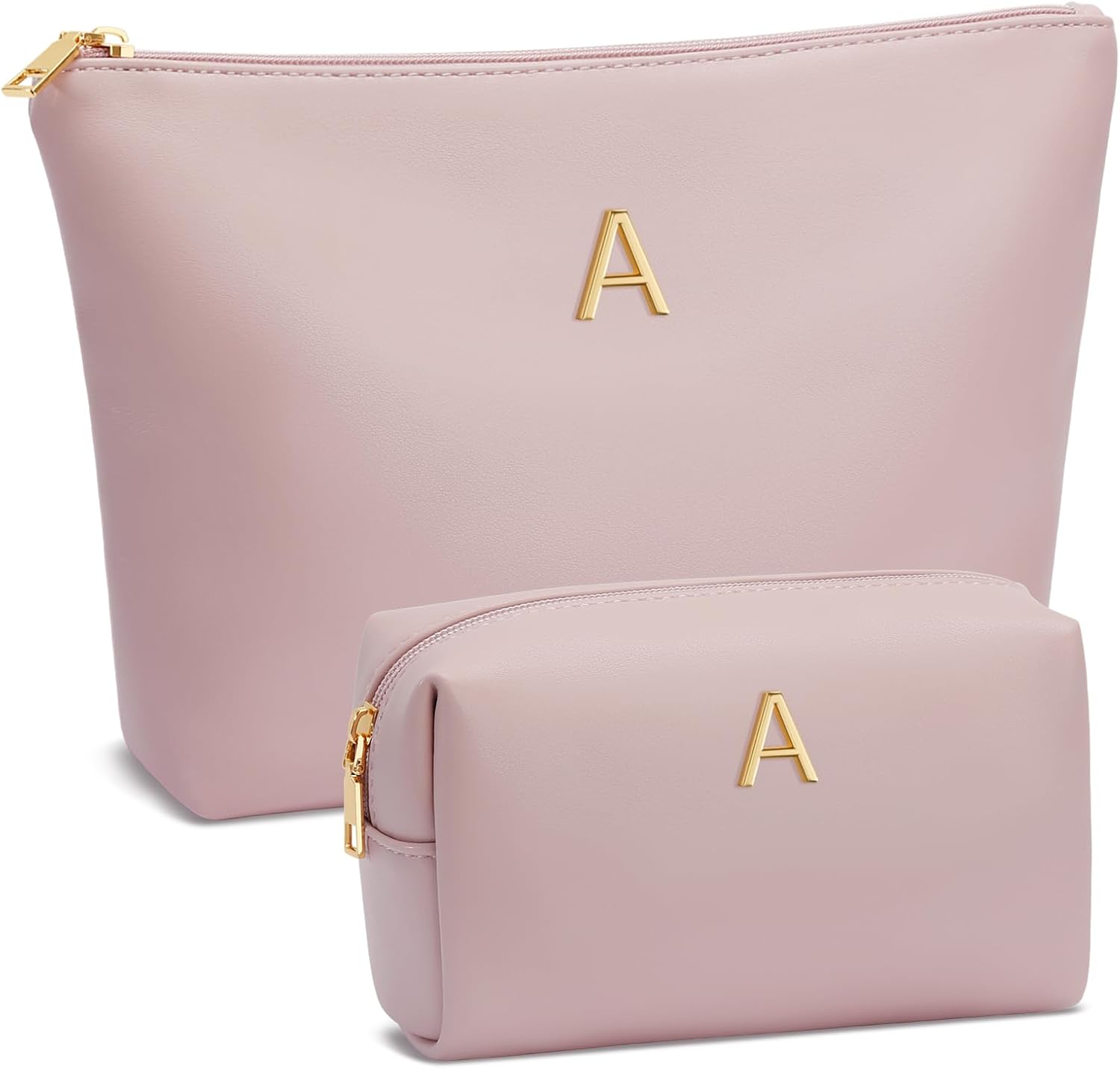 Women Gifts | Initial Makeup Bag Set for Girl Personalized Gifts for Bridesmaid Friend Graduation