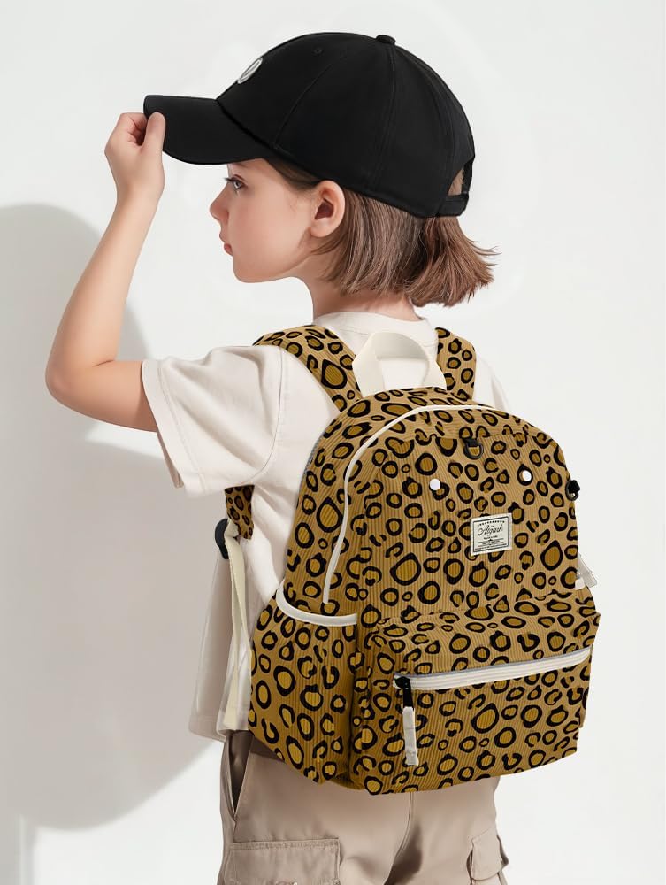 Corduroy Kids Backpack for Boys 6-10: Boys Backpacks for Elementary Kindergarten 15” H Fit Folder