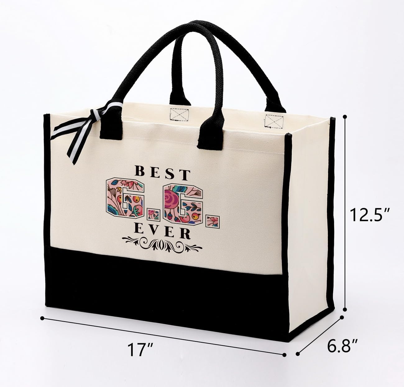Cotton Canvas Tote Bag for Women - Perfect Gifting Option for G.G. or Beach Lovers - Best Travel Bag Gift for Mother's Day