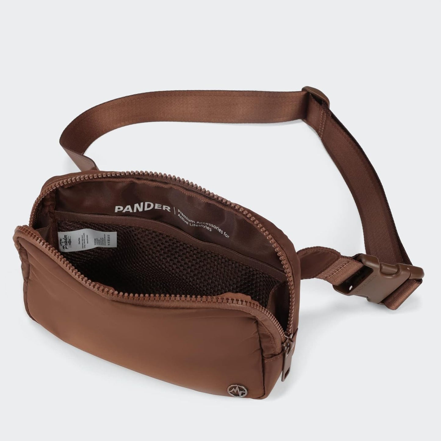 Pander Belt Bag Large 2L, Nylon Fanny Pack Purse for Women and Men with Adjustable Strap