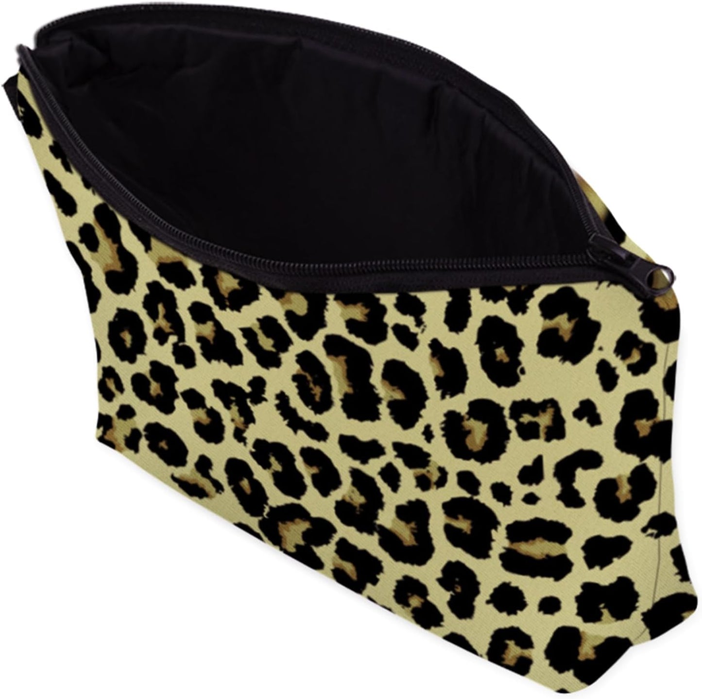Cute Travel Makeup Bag Cosmetic Bag Small Pouch Gift for Women (Leopard Print)