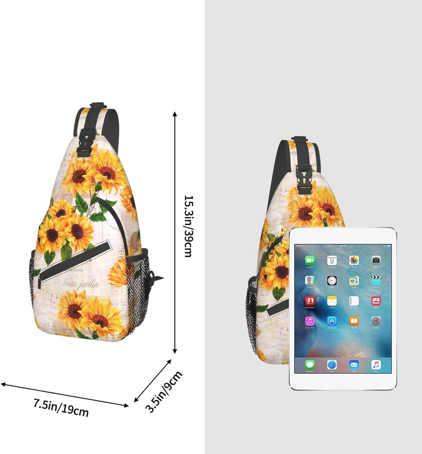 Fashion Chest Sling Bag Crossbody Shoulder Backpack Adjustable Lightweight Travel Hiking Casual Daypack Unisex