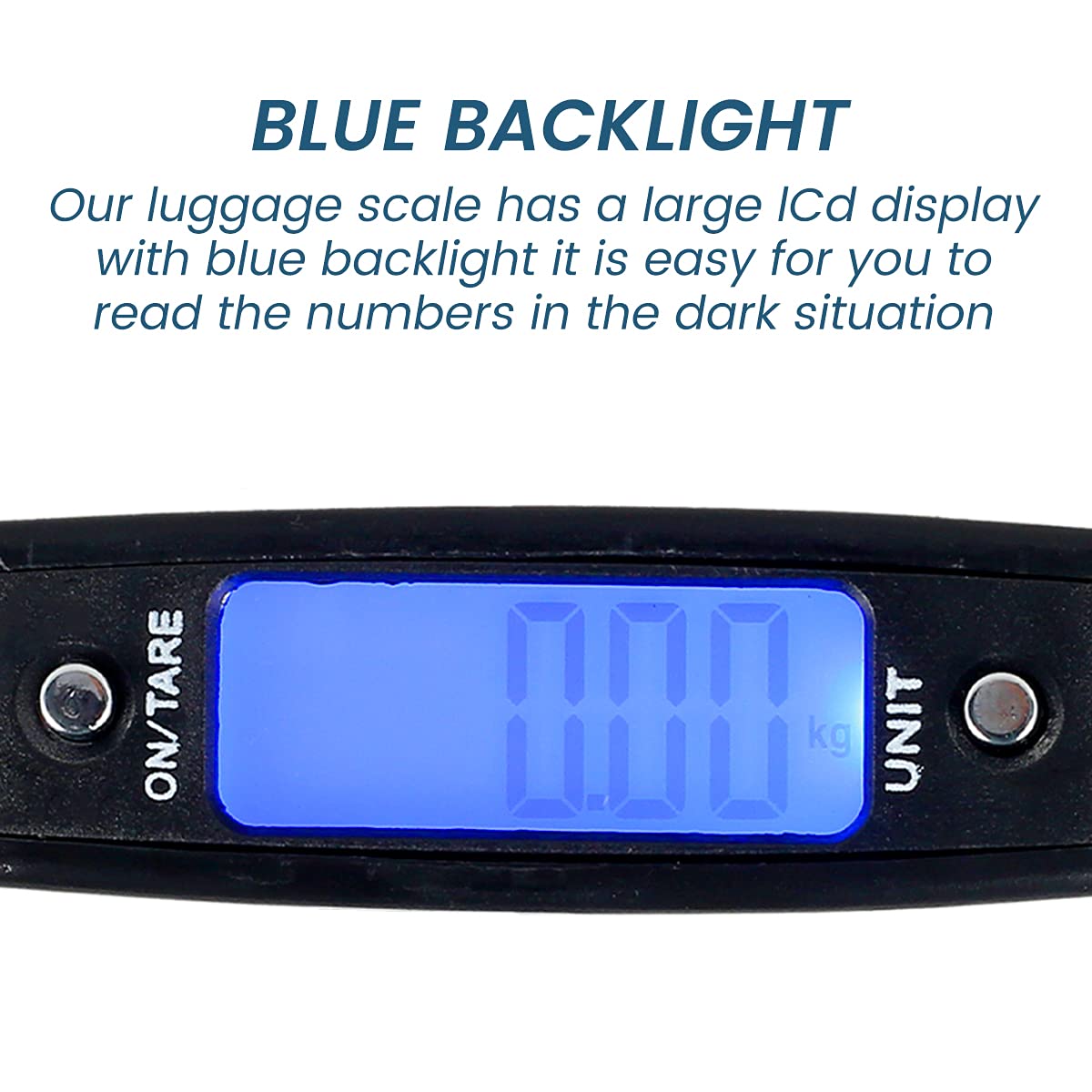 3 Pack Luggage Scale, 50 Kg/110 Lbs Suitcase Weight Scale with LCD Display Backlight, Portable Buckle Webbing Digital Fishing Scale for Travelers and Fish Weighing, (Battery not Included).