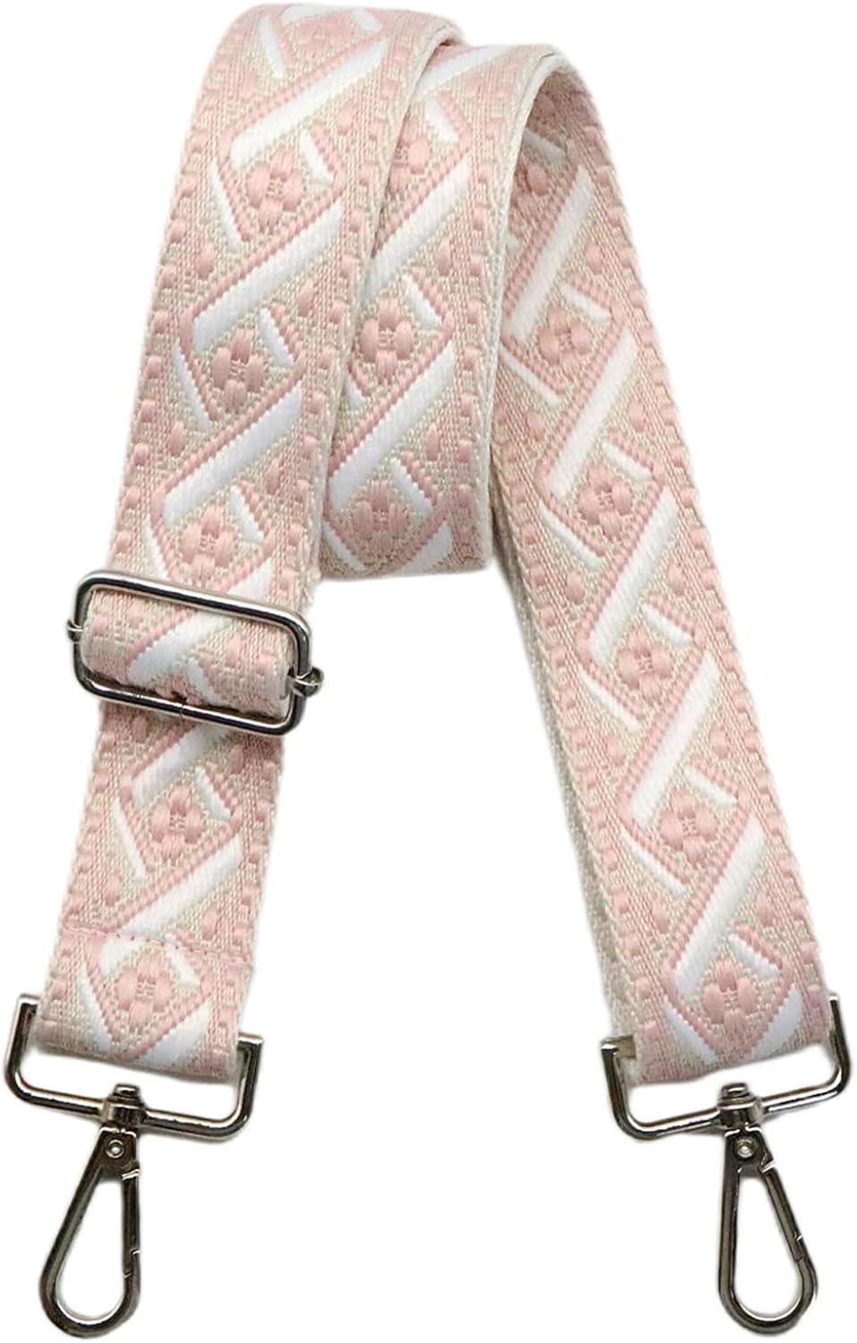 Adjustable Purse Strap - 1.5" Wide Handbags, Camera, Guitar, Phone & Crossbody Bag Replacement Shoulder Straps(Silver Hardware)