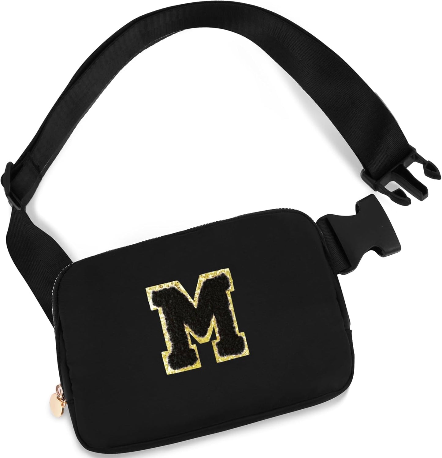 Fashion Waist Packs Cute Teen Trendy Stuff Travel Essentials - Birthday Gifts for 6 7 8 9 10 11 12 13 Year Old Girl,Belt Bag for Women Girls Fanny Pack Crossbody Bags for Kids | Black,M