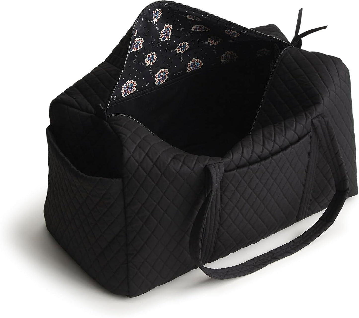 Vera Bradley Women's Premium Cotton Large Original Duffel Bag Travel, Moonless Night, One Size