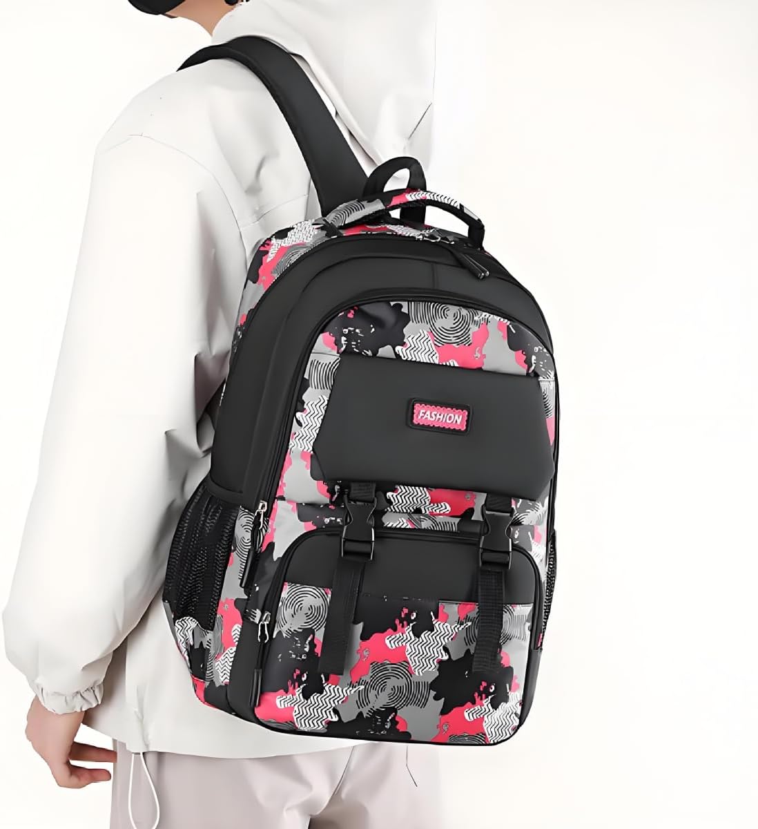Backpack for Boys Kids School Bags Teen Elementary Middle Student Backpacks 16 inch Laptop Bag Back Packs(Red)