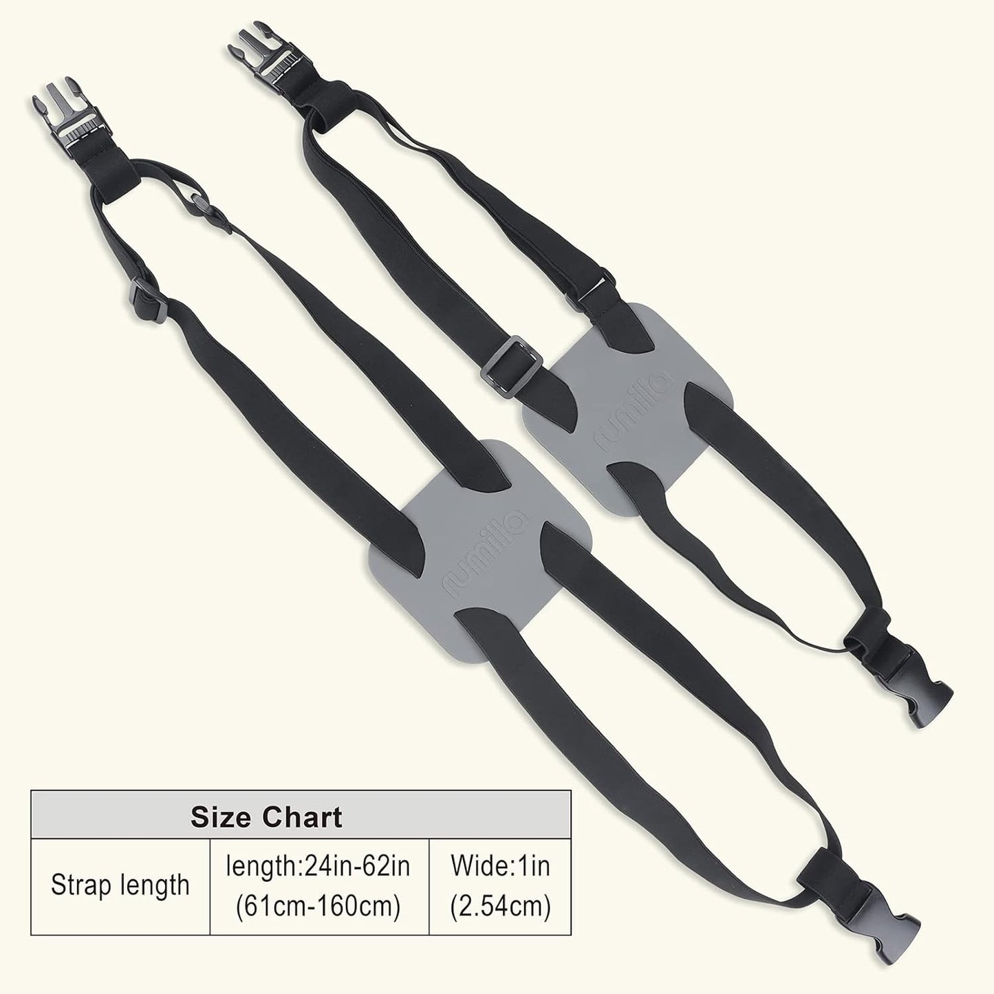 Luggage Straps for suitcases，Luggage Straps Bag Bungees for Add a Bag Easy to Travel （Grey）