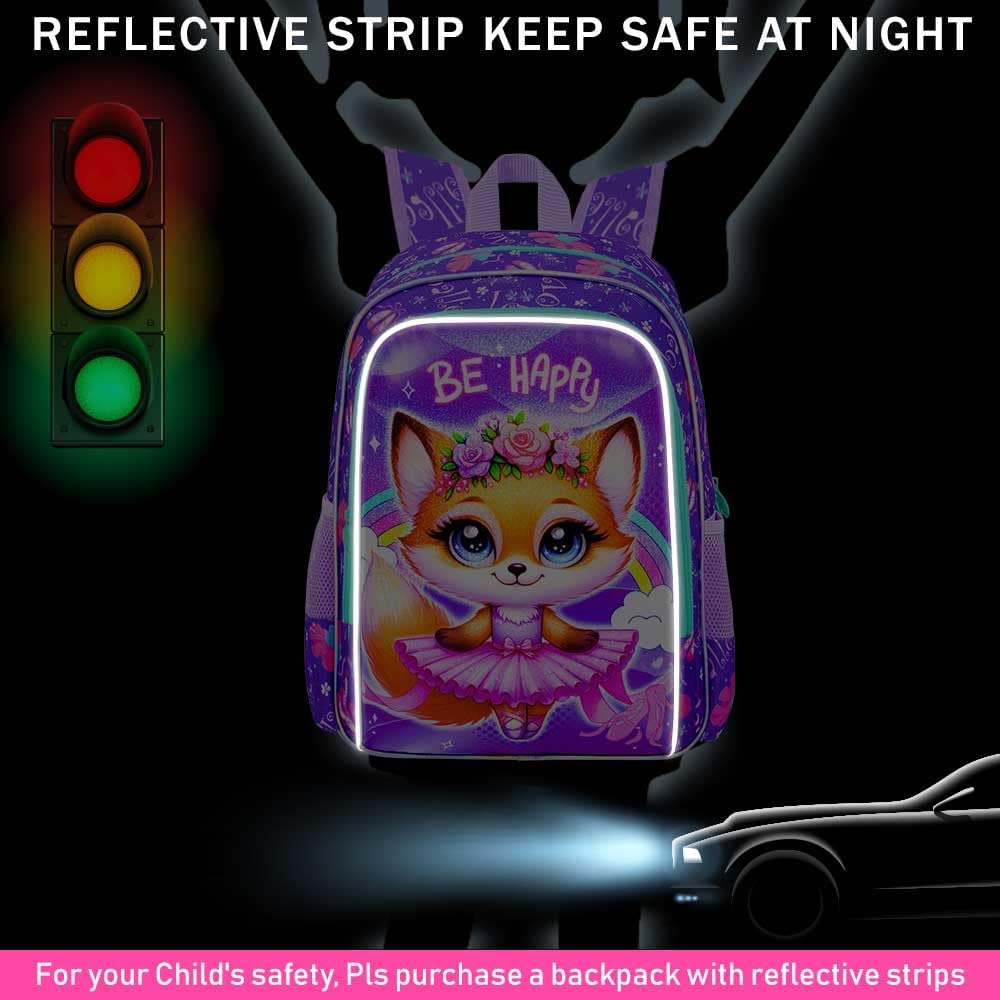 WZLVO 3PCS Kids Backpack for Girls, Unicorn Dinosaur Animal Prechool Elementary Kindergarten School Bookbag with Lunch Box