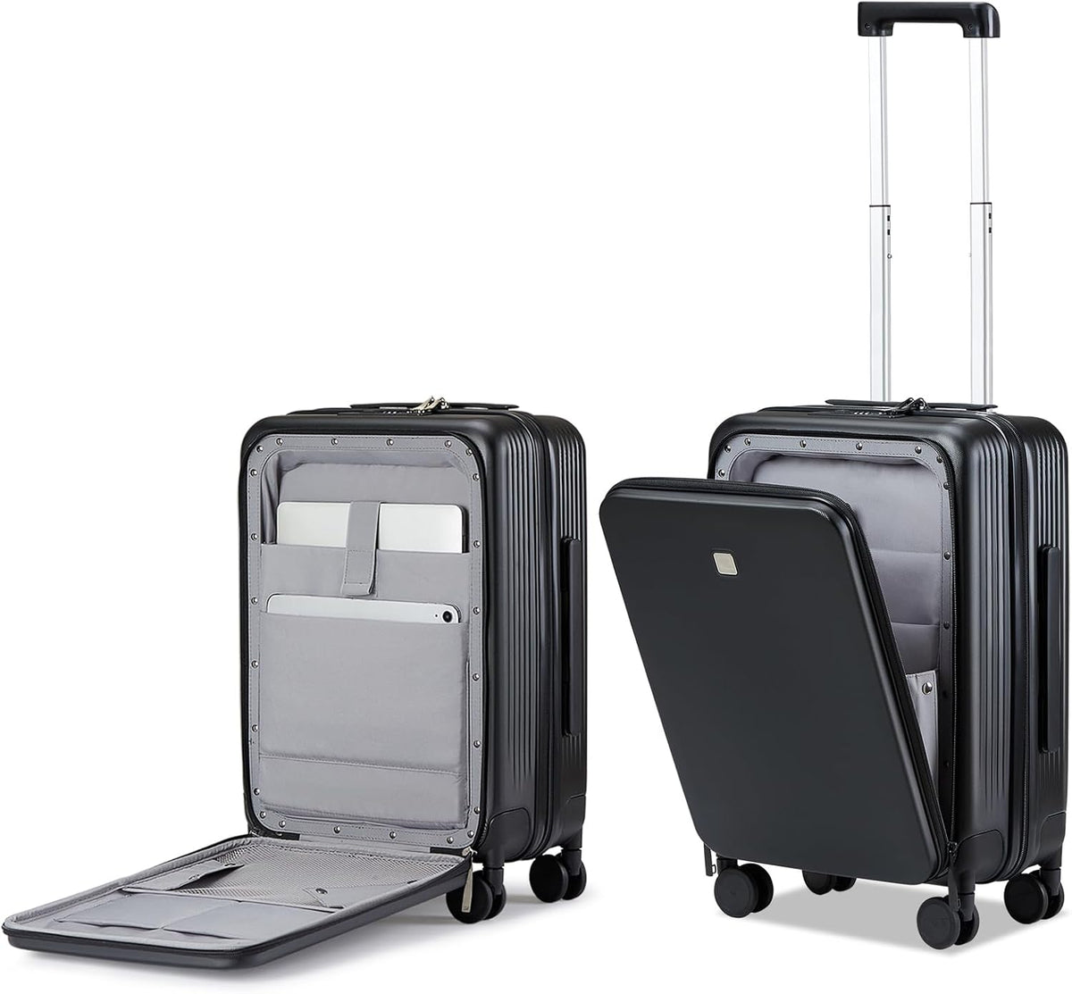 Hanke Grace Carry On Luggage with Wheels Airline Approved Hard Shell Suitcases with Front