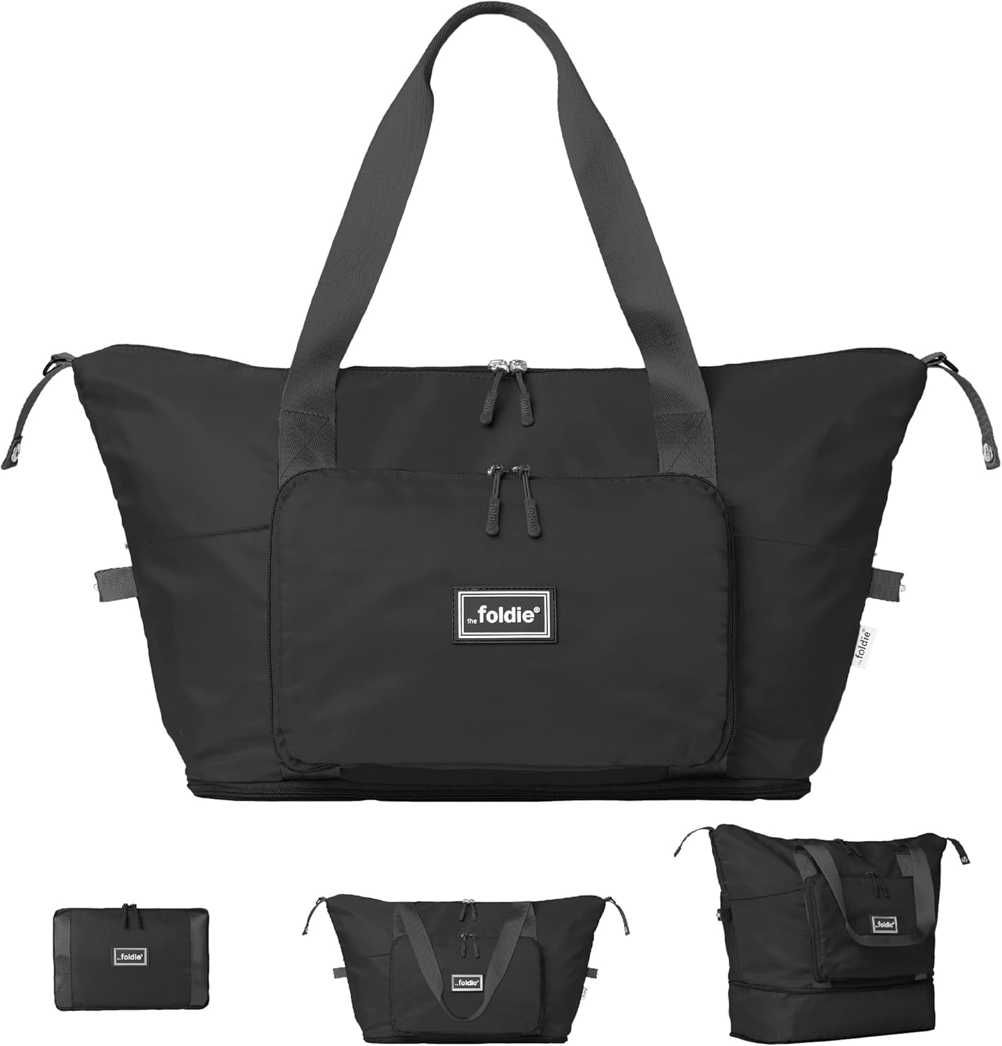The Foldie Foldable Travel Bag for Women - 40L Weekender Bag with Multiple Pockets - Carry On Expendable Travel Bag