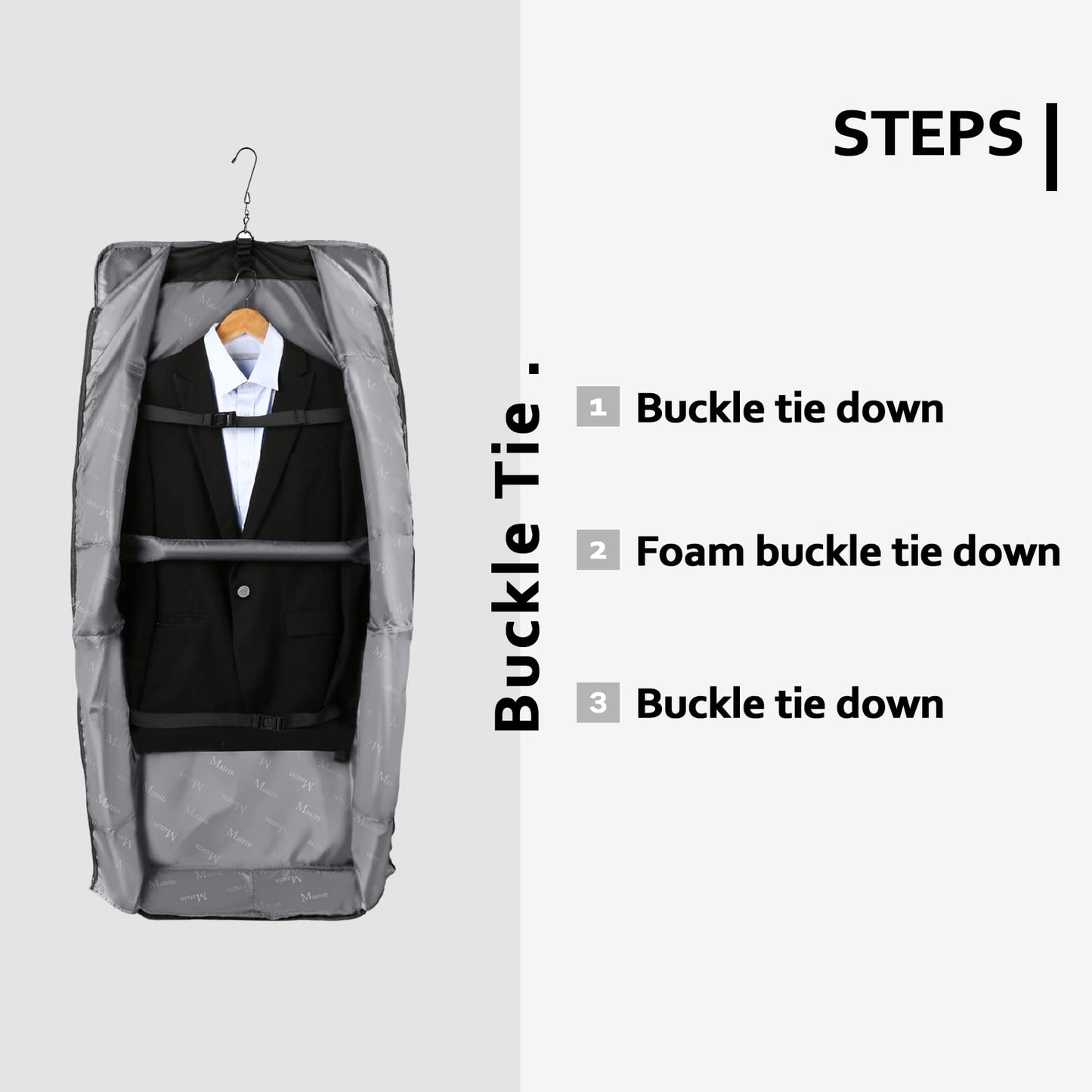 MATEIN Garment Bag for Travel, Large Carry on Garment Bags for Business