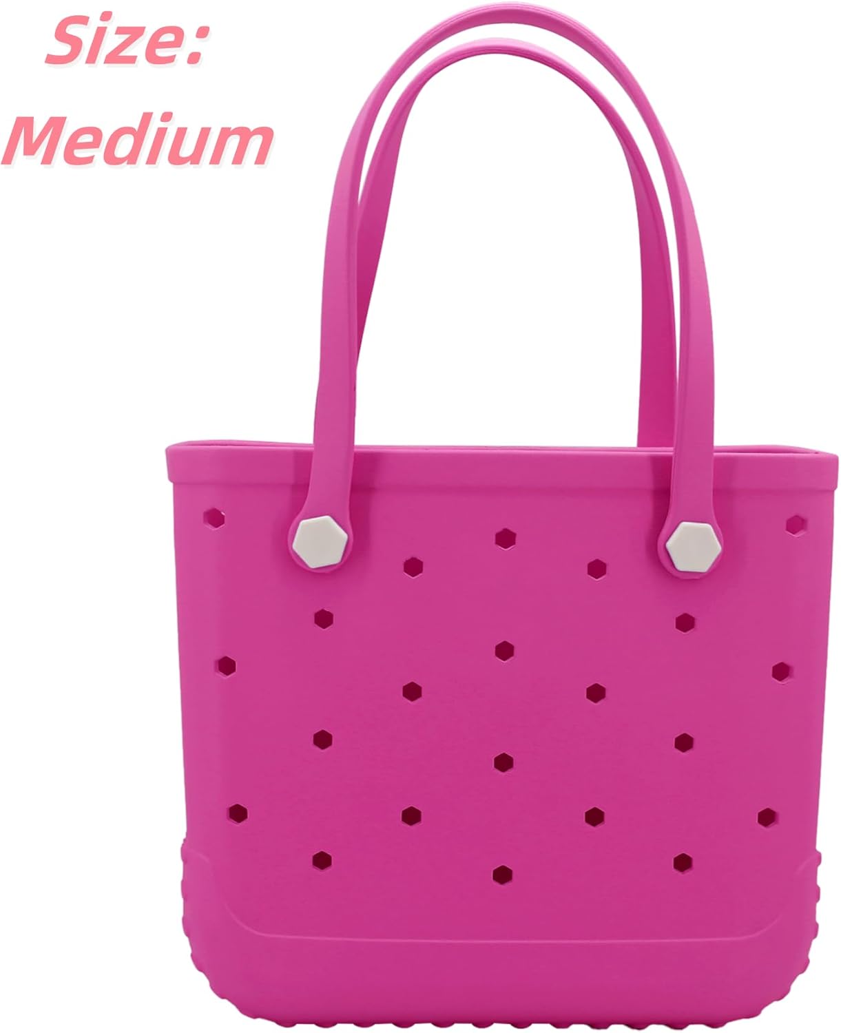 CXY Rubber Beach Bag, Waterproof Travel Tote bag for Women Outdoor Summer Beach Tote Washable Bag Open Handbag for Daily