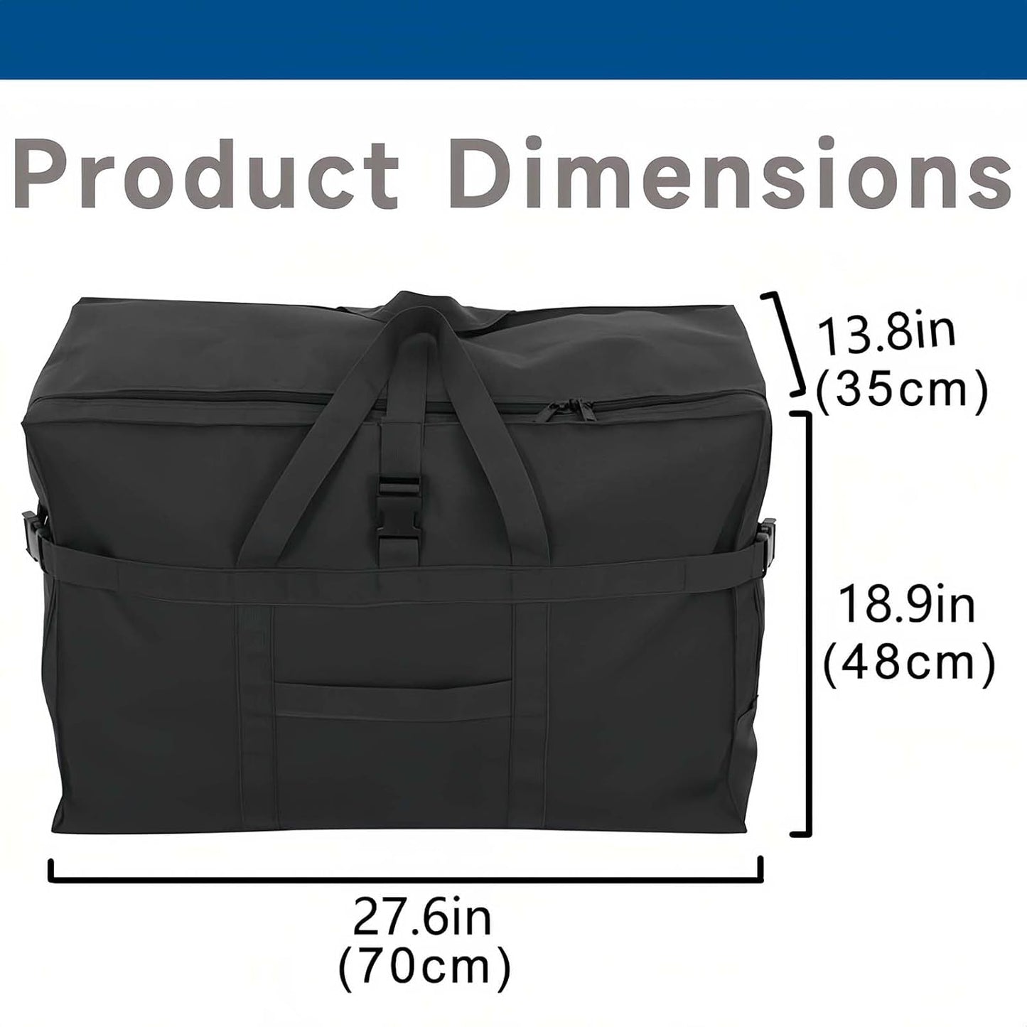 Arxus Large Duffel Bag, Waterproof Carry on Weekend Overnight Storage Bag over Luggage for Airline, Travel, Camping, Moving