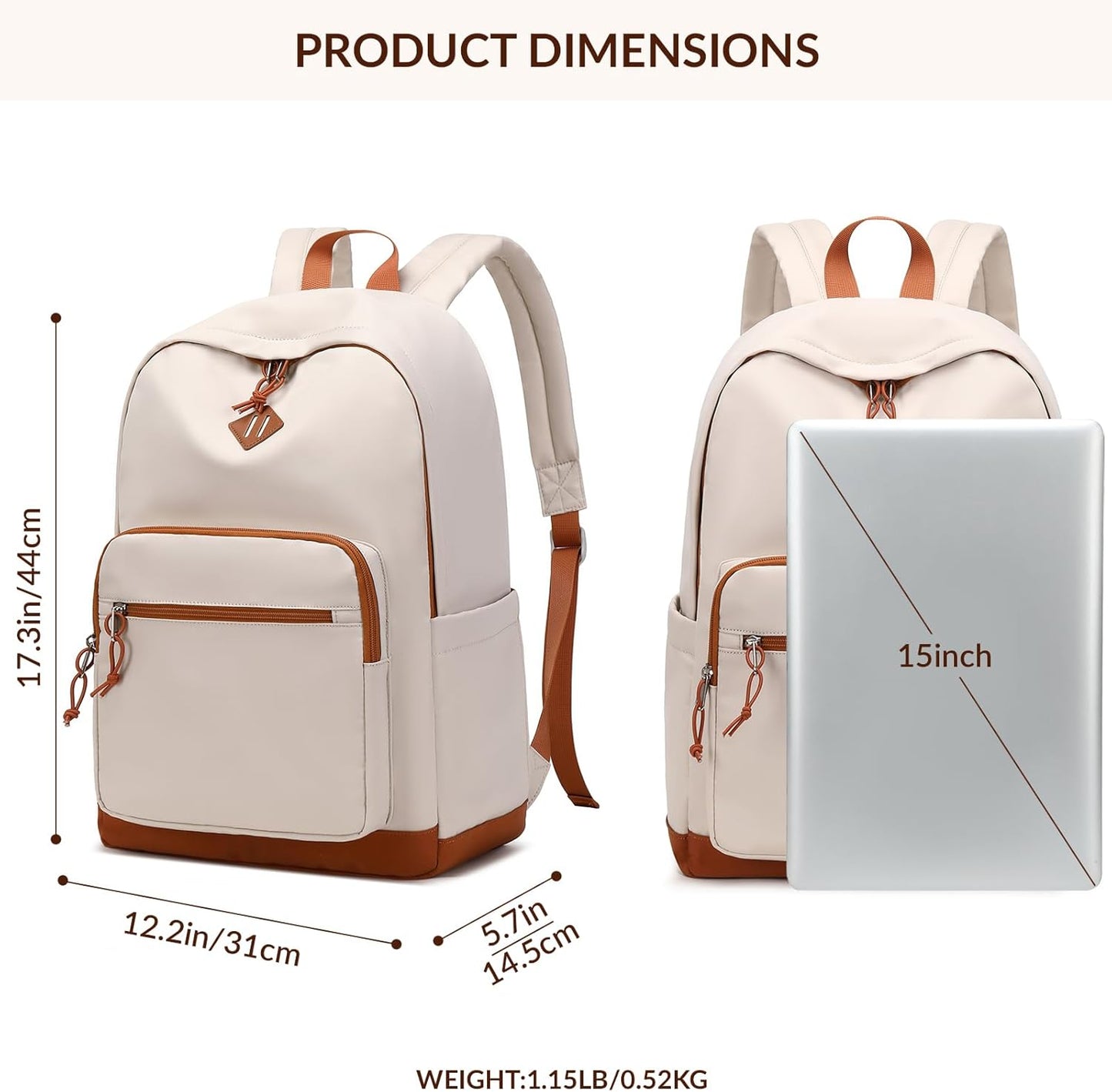 Lohol Lightweight & Casual Daypacks for Men, Women & Students, Perfect Daily Backpack for School, Work, and Travel