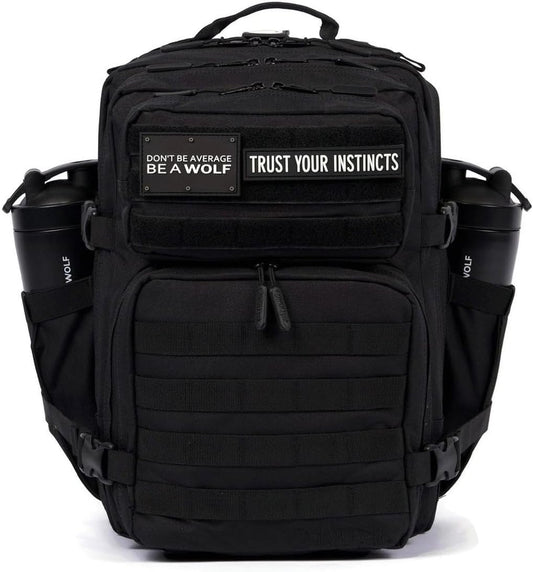 WOLFpak 35L Backpack Meal Prep Management (Alpha Black) Lunch Box, Cooler, Travel, Insulated Bag, Daypack
