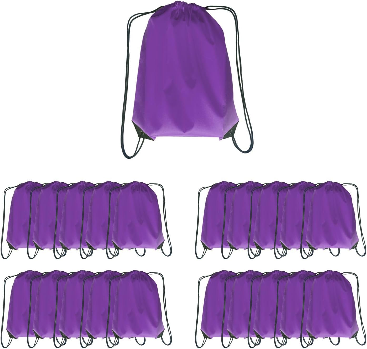 Drawstring Backpack Bulk 20 packs Draw String Backpack Bags DIY Gym Sports trip Traveling Yoga ride Pedestrianism Cinch Bag Sackpack Drawstring (purple)