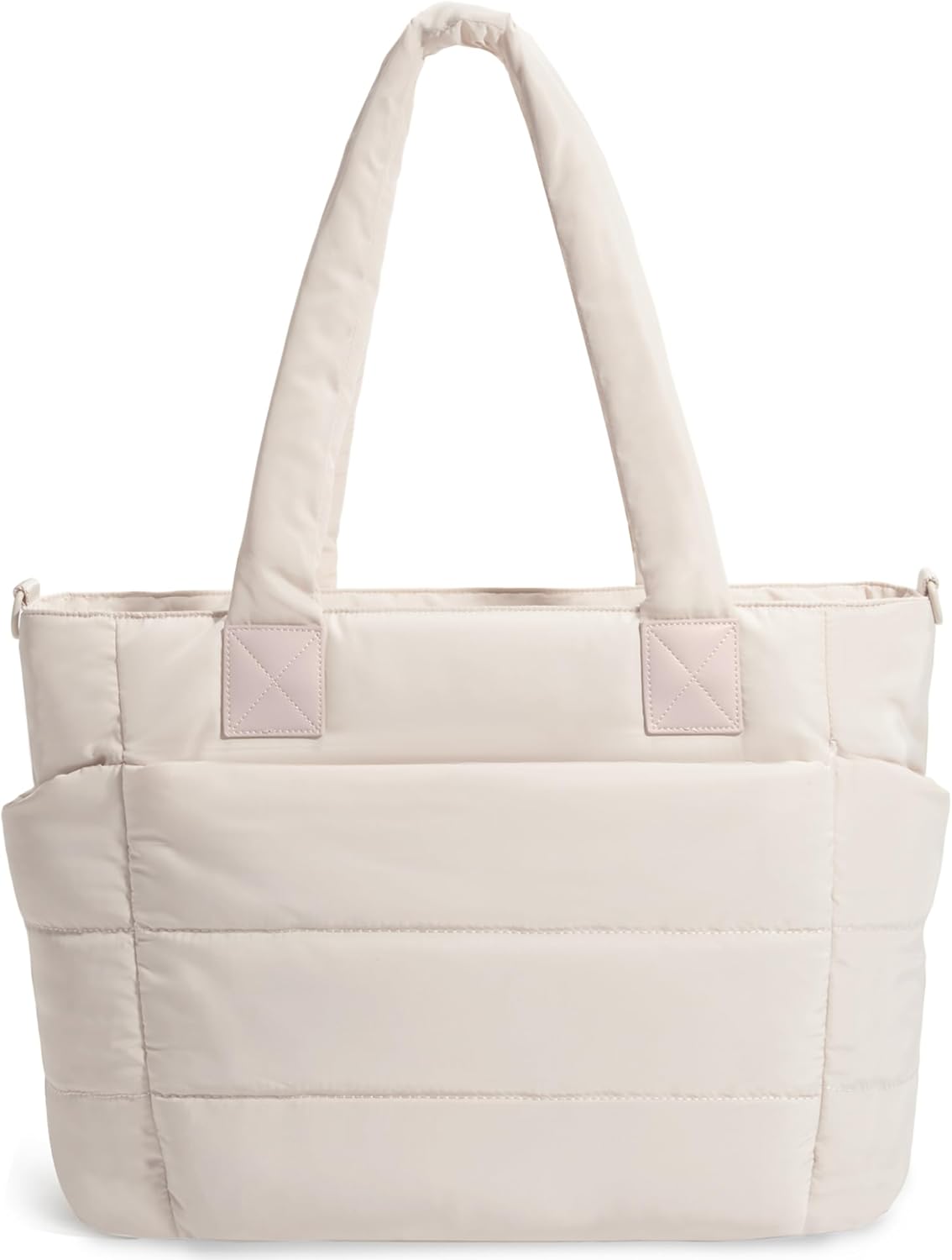 Tote Bag for Women Puffer Tote Bag Large Nurse Bags Shoulder Handbag with Zipper for Work Travel