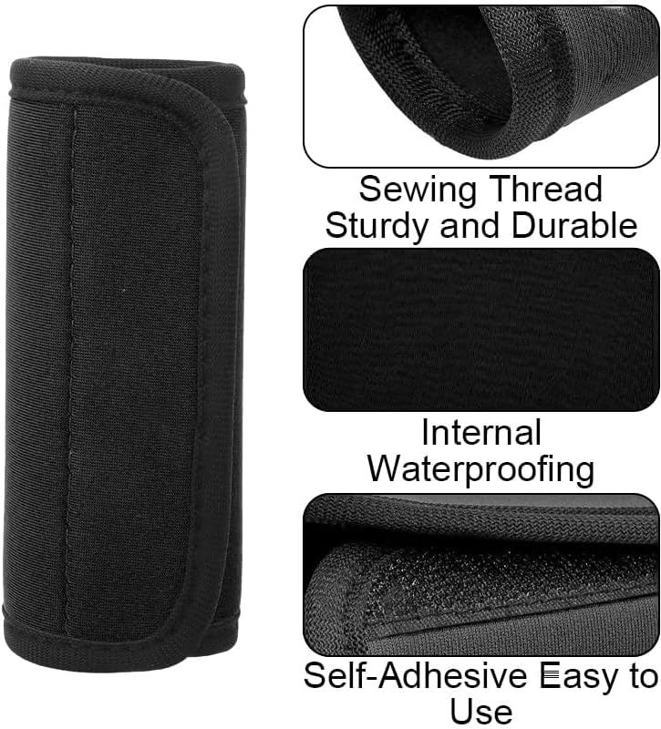 Luggage Handle Wraps, 2pcs Soft Grip Handle Cover Luggage, Suitcase Tags Identifiers for Travel Accessories for Push-button Handle Trolley Handle and Travel Suitcase Trolley Case