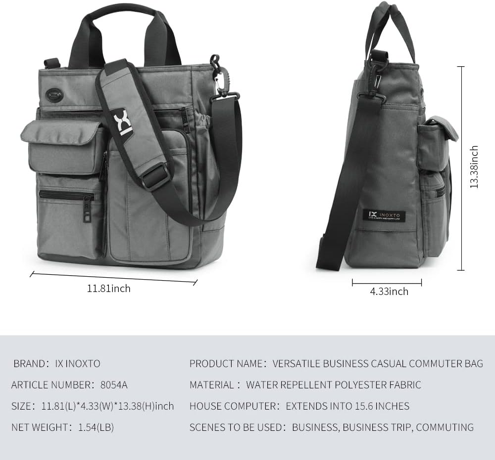 Mens Messenger Bag Laptop Shoulder Bag Computer Work Office Bag Waterproof Briefcases for Travel Work