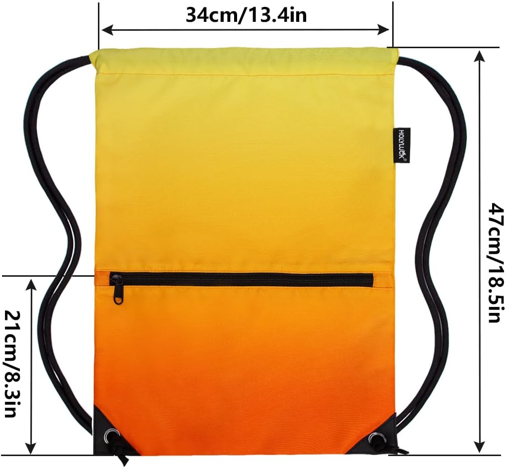 HOLYLUCK Drawstring Backpack Bag Sport Gym Sackpack